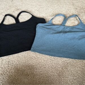 Beyond Yoga Black and Blue Tank Tops